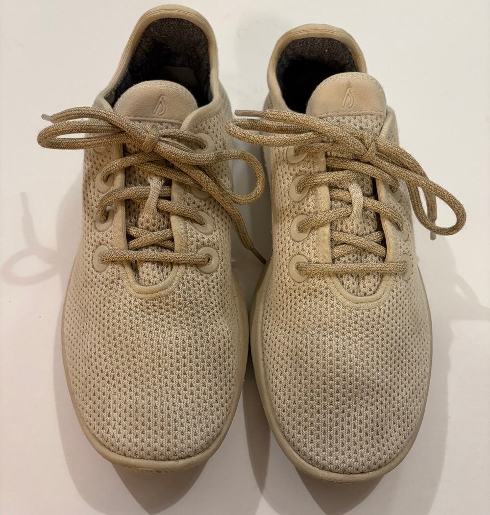 Allbirds Tree Runners Women's 10 Wheat Beige Tan Eucalyptus Knit Sneakers